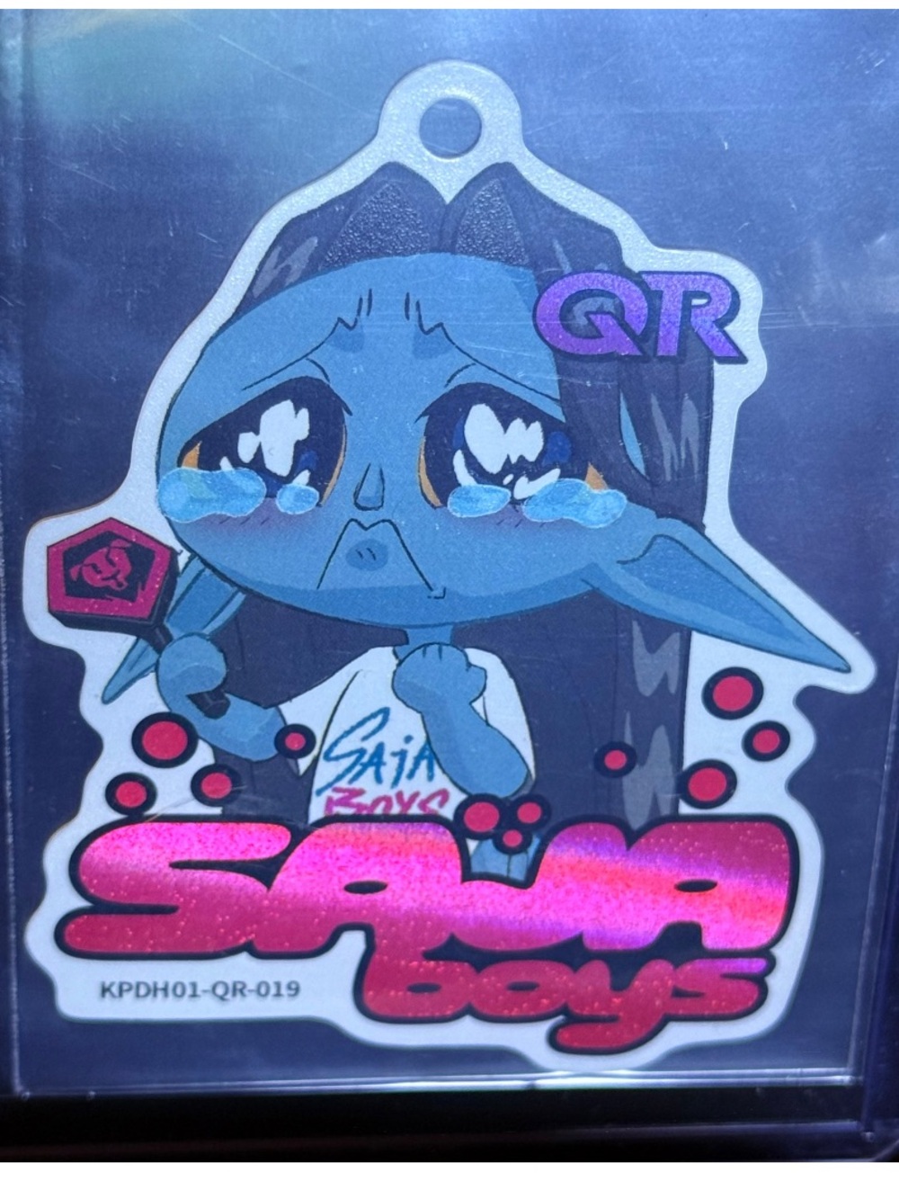 KPop Demon Hunters Chibi Saja Boys QR-019 Kayou QR Rare Die Cut Card Netflix